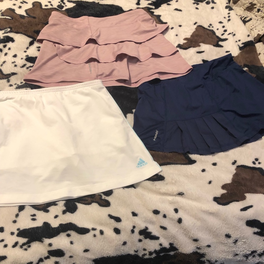 Three athletic Skorts. Size small.